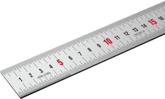 Усиленная нержавеющая линейка, длина 0.30 м, ЗУБР Про-30Д 34280-030-Д