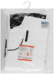 Полукомбинезон рабочий, белый, 8 карманов, размер XXL MASTER COLOR 30-8034