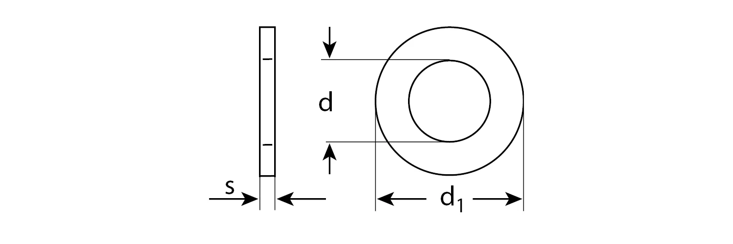 Шайба, DIN 125А, 10 мм, цинк, 5 кг, ЗУБР 303800-10 — фото 3
