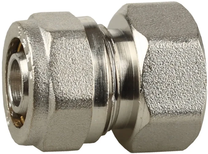 Соединитель, 1/2" х 16 х 2.0 мм, ЗУБР цанга-гайка 51402-16-1/2 — фото 1