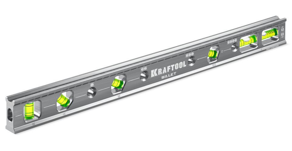 KRAFTOOL BILLET-40 MAX, 400 мм, точность 0.3 мм/м, 6 глазков, брусковый уровень электрика (34793) — фото 1