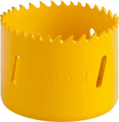 Сталь HSS, COBRA-BiM 60 мм биметаллическая коронка, STAYER 29547-060