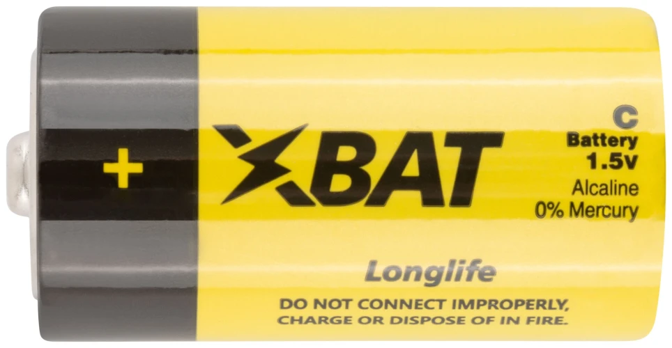 Батарейка щелочная, 1.5 В, тип C, 2 шт. xbat LR14-2BPC — фото 3