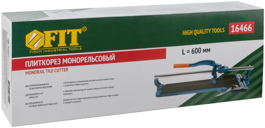 Плиткорез на подшипниках монорельсовый 600 мм FIT 16466 — фото 3