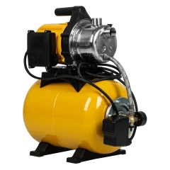 Насосная станция PS800X, 800 Вт, 3200 л/ч, ресивер 24 л, подъем 38 м, нержавейка Denzel 97210