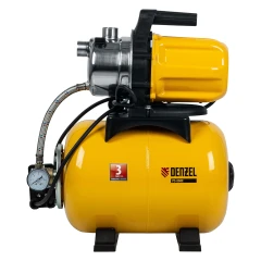 Насосная станция PS800X, 800 Вт, 3200 л/ч, ресивер 24 л, подъем 38 м, нержавейка Denzel 97210