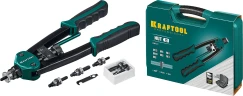 Резьбовой двуручный заклепочник в кейсе, М3 - М12, 380 мм, KRAFTOOL NUT-12 31183 — фото 1