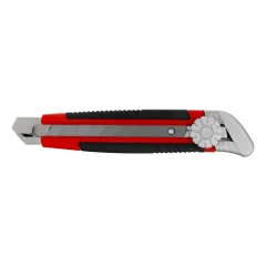 Нож, 18 мм, выдвижное лезвие, металлическая направляющая, винтовой фиксатор лезвия Matrix 78914