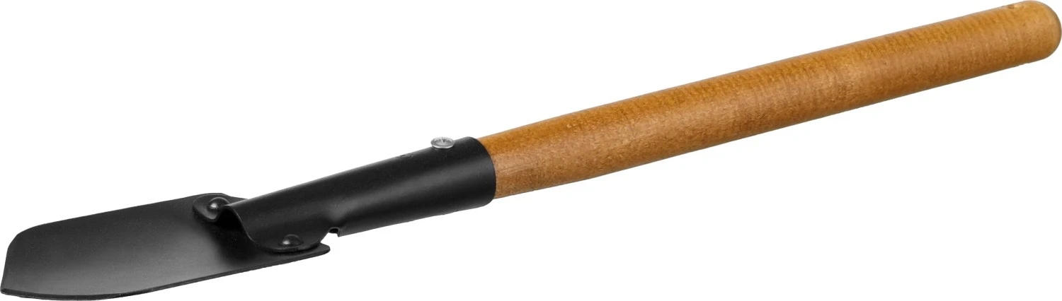 Садовая лопаточка, 125х92х560 мм, деревянная ручка, GRINDA 421516 — фото 1