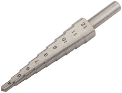 Сверло ступенчатое HSS (Р6М5) по металлу, 9 ступеней, 4-12 мм FIT 36394
