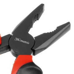 Плоскогубцы комбинированные Black Nickel, 160 мм, двухкомпонентные рукоятки Matrix 16978