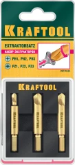 Набор экстракторов поврежденного крепежа, 3 шт, KRAFTOOL 26770-H3