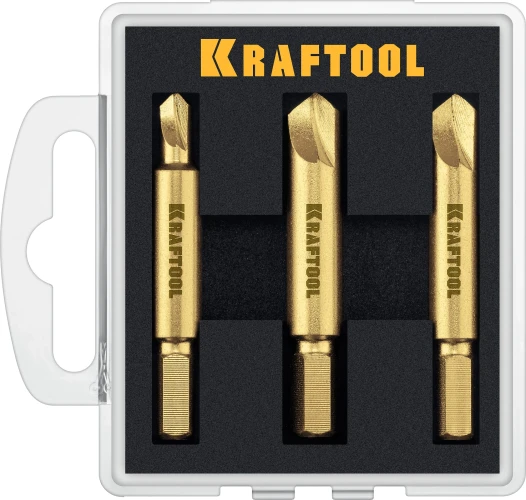 Набор экстракторов поврежденного крепежа, 3 шт, KRAFTOOL 26770-H3 — фото 3
