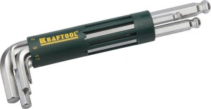 Набор длинных шестигранных ключей с шаром, 8 шт, KRAFTOOL HEX-Ball 27431-2_z01