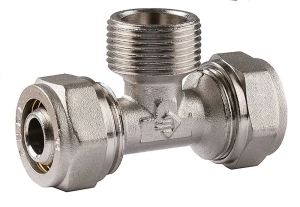 Тройник, 3/4" х 20 х 2.0 мм, ЗУБР цанга-штуцер 51404-20-3/4