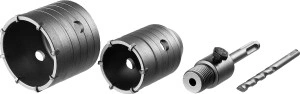 Набор коронок по бетону с оснасткой, 68 мм, кейс, ЗУБР d 50 29211-H2