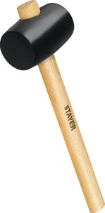 Чёрная резиновая киянка, 225 г, STAYER 20505-40