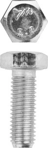 Болт, кл. пр. 5.8, M12 х 35 мм, цинк, 5 кг, ЗУБР ГОСТ 7798-70 303080-12-035