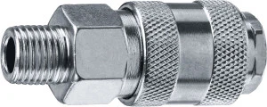 Переходник, 1/4"M - рапид муфта, ЗУБР 64911-1/4