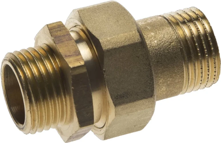 Соединитель с накидной гайкой, 1/2", GENERAL FITTINGS штуцер/штуцер 51037-S/S-1/2 — фото 1