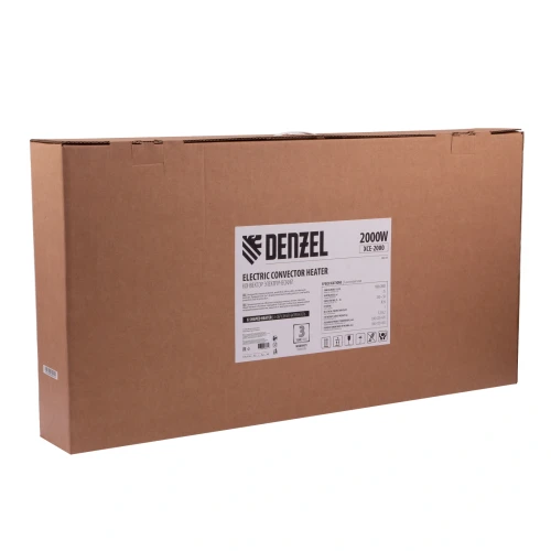 Конвектор электрический XCE-2000, 230 В, 2000 Вт, X-образный нагреватель Denzel 98117 — фото 10