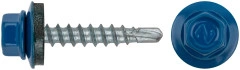 Шурупы кровельные со сверлом 4.8 х 28 RAL 5005 синий 100 шт. Фасовка XВАТ 23513-0