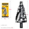 Сверло ступенчатое, Pro-Max 9-36мм, 10 ступеней, винтовая спираль, STAYER 29661-9-36-10 — фото 9