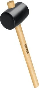 Чёрная резиновая киянка, 680 г, STAYER 20505-75