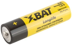 Батарейка щелочная, 1.5 В, тип АА, 4 шт. xbat LR6-4BPC