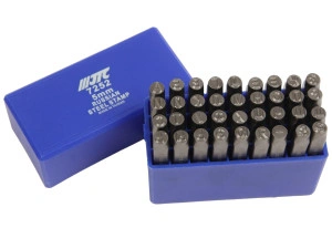 Клейма буквенные кириллица 5мм (HRC 60+-2град. DIN 1451) JTC-7252