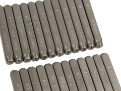 Клейма буквенные кириллица 5мм (HRC 60+-2град. DIN 1451) JTC-7252
