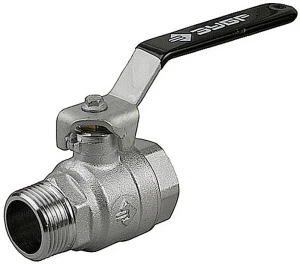 Шаровой кран, ручка-рычаг, ЗУБР d 1/2" 4-51321-C-1/2