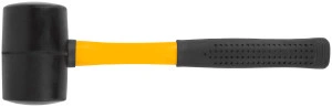 Киянка резиновая, фиберглассовая ручка 65 мм (680 гр) FIT 45494