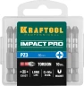 Ударные биты, 50 мм, 10 шт, KRAFTOOL Impact PZ3 26193-3-50-S10 — фото 2