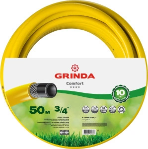 Поливочный шланг, 3/4", 50 м, 25 атм, трёхслойный, армированный, GRINDA Comfort 8-429003-3/4-50_z02