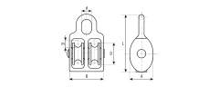 Двойной блок, 8 x 30 мм, 1 шт, ЗУБР 4-304596-30