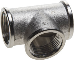 GENERAL FITTINGS внутренняя резьба 1″, никель, тройник (51052-1)