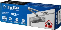 Дверной доводчик, до 40 кг, цвет коричневый, ЗУБР 37912-50