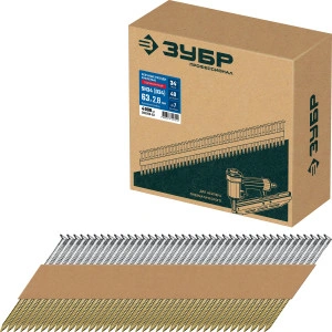 Реечные гвозди рифленые оцинкованные, SN34 (D34) 63 х 2.8 мм, 4000 шт, ЗУБР 305399-63
