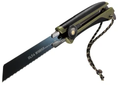 OLFA WORKS FK1 FIELD KNIFE универсальный нож со сменным серрейторным лезвием для сложных материалов OW-FK1-OD