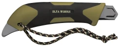 OLFA WORKS FK1 FIELD KNIFE универсальный нож со сменным серрейторным лезвием для сложных материалов OW-FK1-OD — фото 4