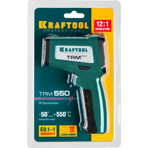 Пирометр инфракрасный, -50° +550°С, KRAFTOOL TRM-550 45705-550 — фото 2