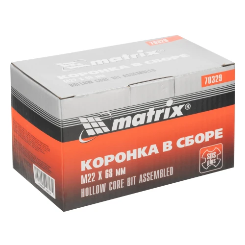 Коронка в сборе М22 х 68 мм, SDS Plus Matrix 70329 — фото 6