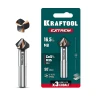 Зенковка, d 16.5х10х60 мм, Z3, 90°, сталь M35, U-образная спираль, KRAFTOOL EXTREME Со5-А 29734-8 — фото 1