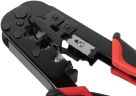 Кримпер для обжима разъемов RJ11, RJ12, RJ45, прорезиненные ручки 190 мм КУРС 60061 — фото 8
