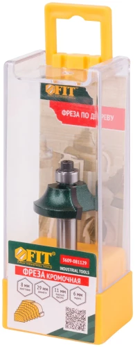 Фреза кромочная калевочная с нижним подшипником DxHxL=29х11х54 мм FIT 3609-081129 — фото 3