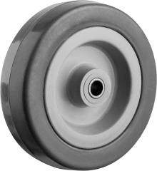 Колесо, d 100 мм, г/п 65 кг, резина/полипропилен, ЗУБР 30956-100