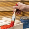 Кисть плоская "Стандарт" 1.5" (38 мм) натуральная щетина, деревянная ручка MTX 82525 — фото 7
