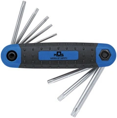 Набор ключей TORX складных Т10-Т40, в пластиковом корпусе, с чёрным фосфатным покрытием, CrV, 8 шт. MOS 64040М