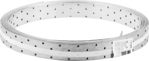 Перфорированная монтажная лента, 40 x 2 мм, 10 м, цинк, ПЛ-2.0 ЗУБР 310245-040